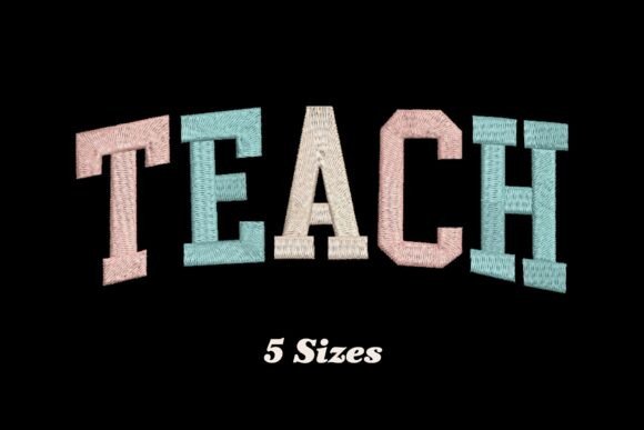 Delightful Teach: A Charming School Embroidery Design