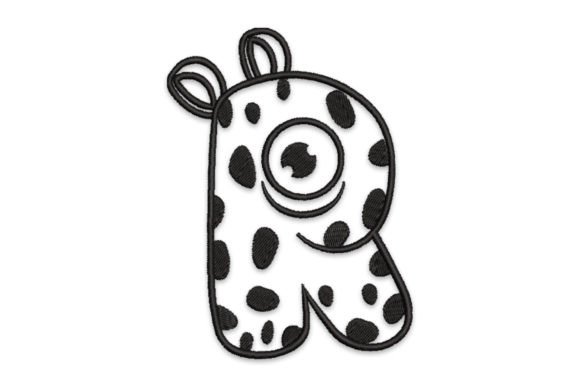 Monster Alphabet Letter R Review for Embroidery Projects