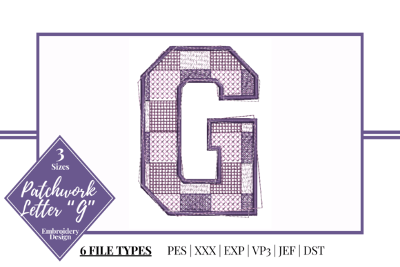 Patchwork Letter G: A Stylish Accent for Handmade Gifts