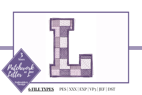 Patchwork Letter L: A Stylish Accent for Real Projects