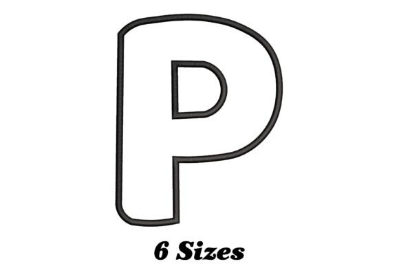 Review: Alphabet Letter P Outline for Boutique Sweatshirts