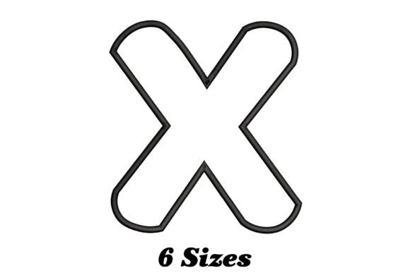 Review: Alphabet Letter X Outline for Boutique Sweatshirts